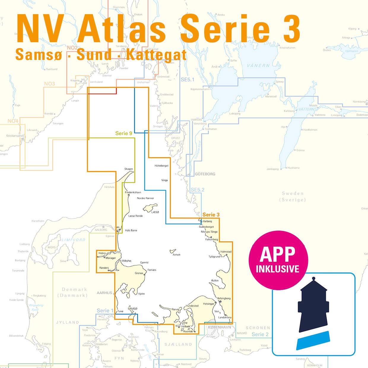 NV Charts Baltic Region 3 - Samsø - Sund - Kattegat