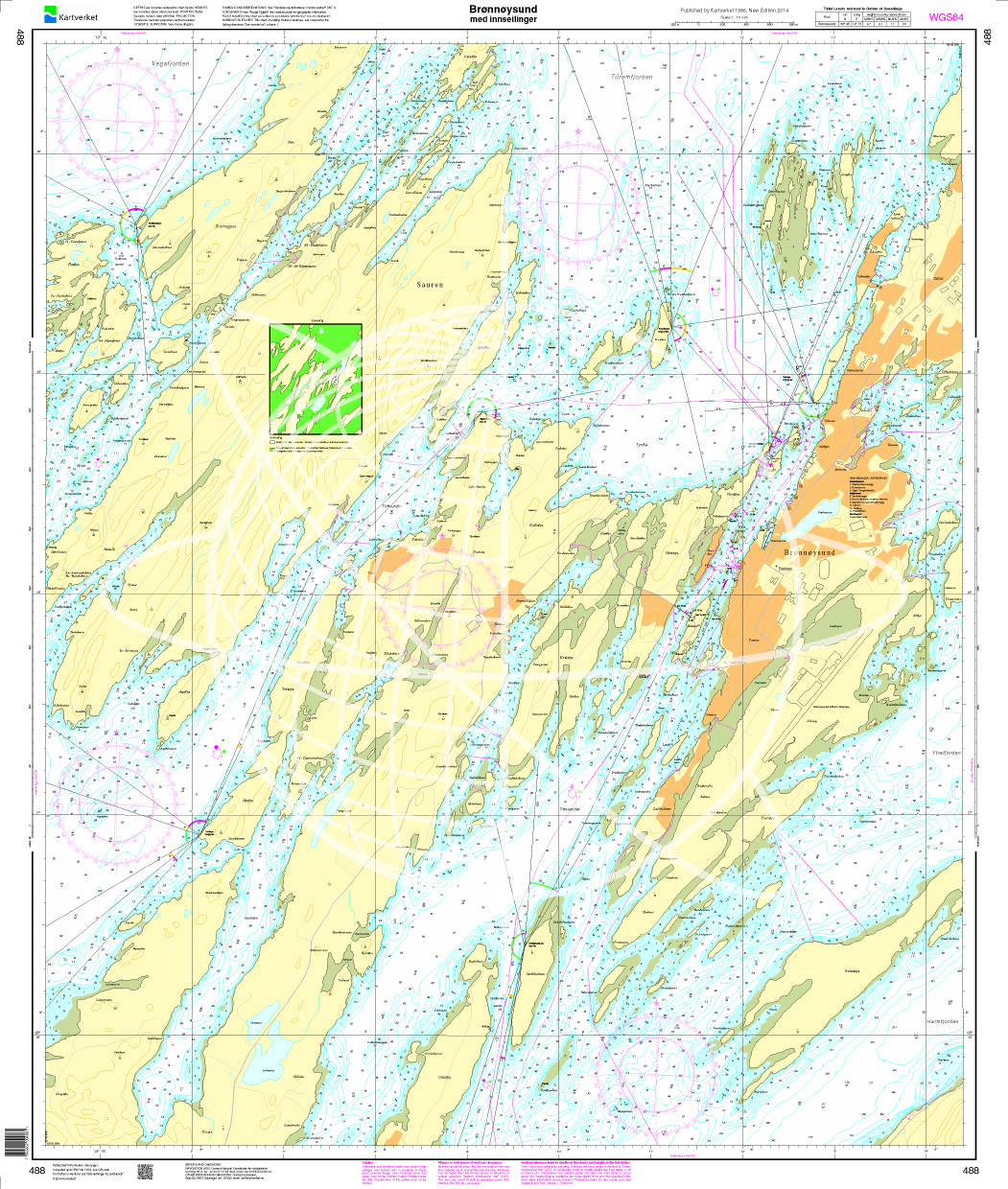 Norwegen N 488 Atlantik Brønnøysund med innseilinger