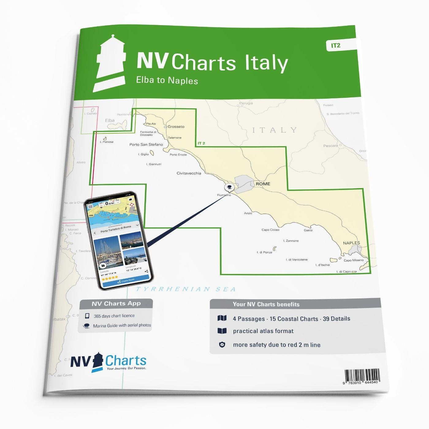 NV Charts Italy IT2 - Elba to Naples