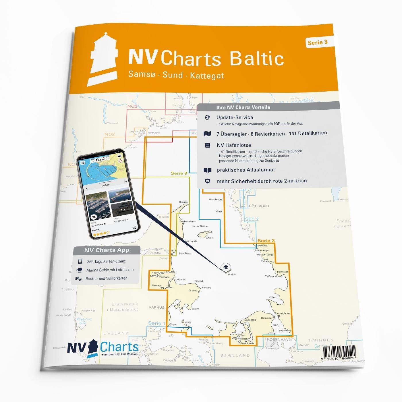 Subscription - NV Charts Baltic Region 3 Samsø-Sund-Kattegat