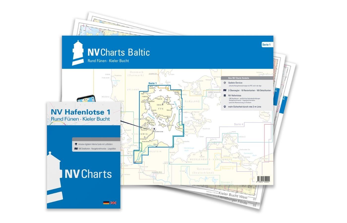 Subscription - NV Charts Baltic Region 1 Plano North Germany South Denmark