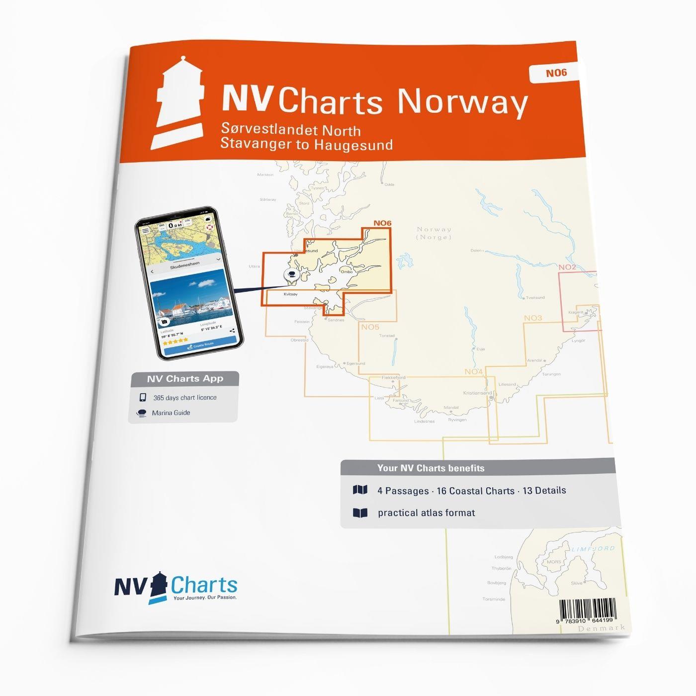 NV Charts Norway NO6 - Sørvestlandet Nord - Stavanger til Haugesund
