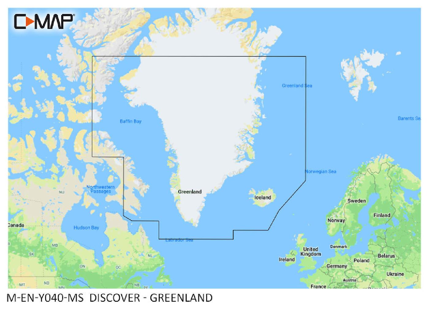 C-MAP Discover Greenland M-EN-Y040