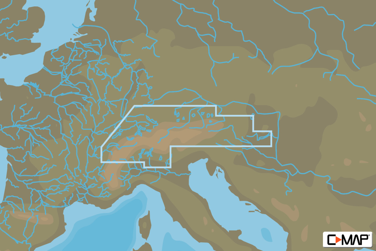 C-MAP 4D MAX+ Wide EN-D068 Central European Lakes