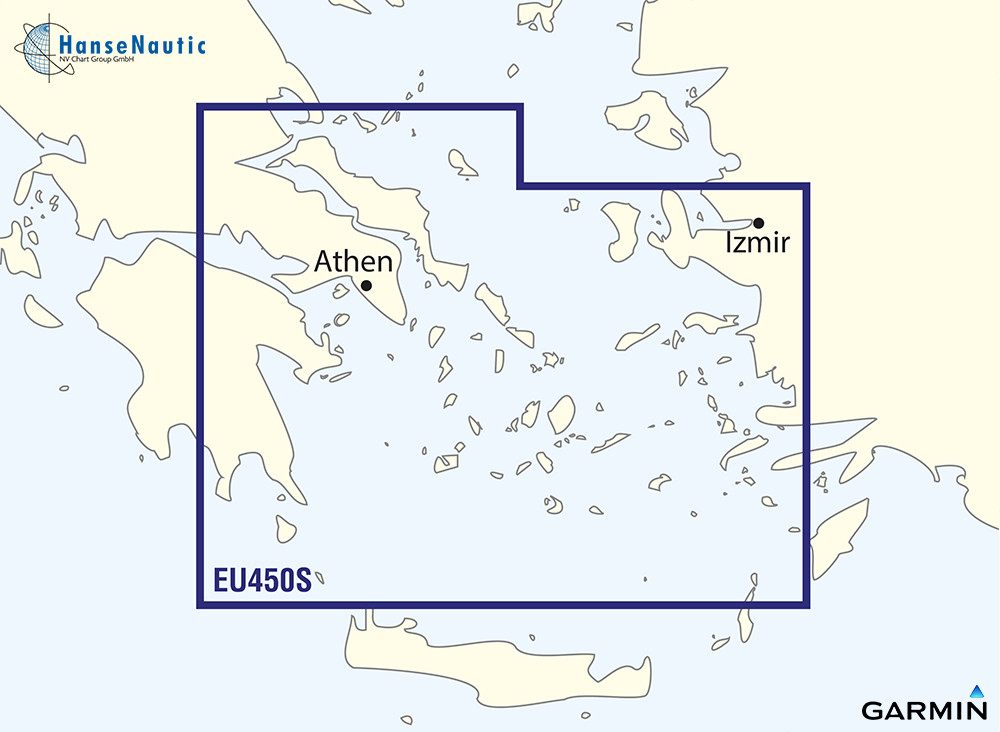 BlueChart g3 Vision Chip Small VEU450S-Athens and Cyclades