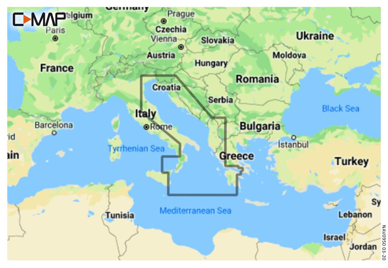 C-MAP Discover Adria u. Ionisches Meer inkl. Kroatien EM-Y203
