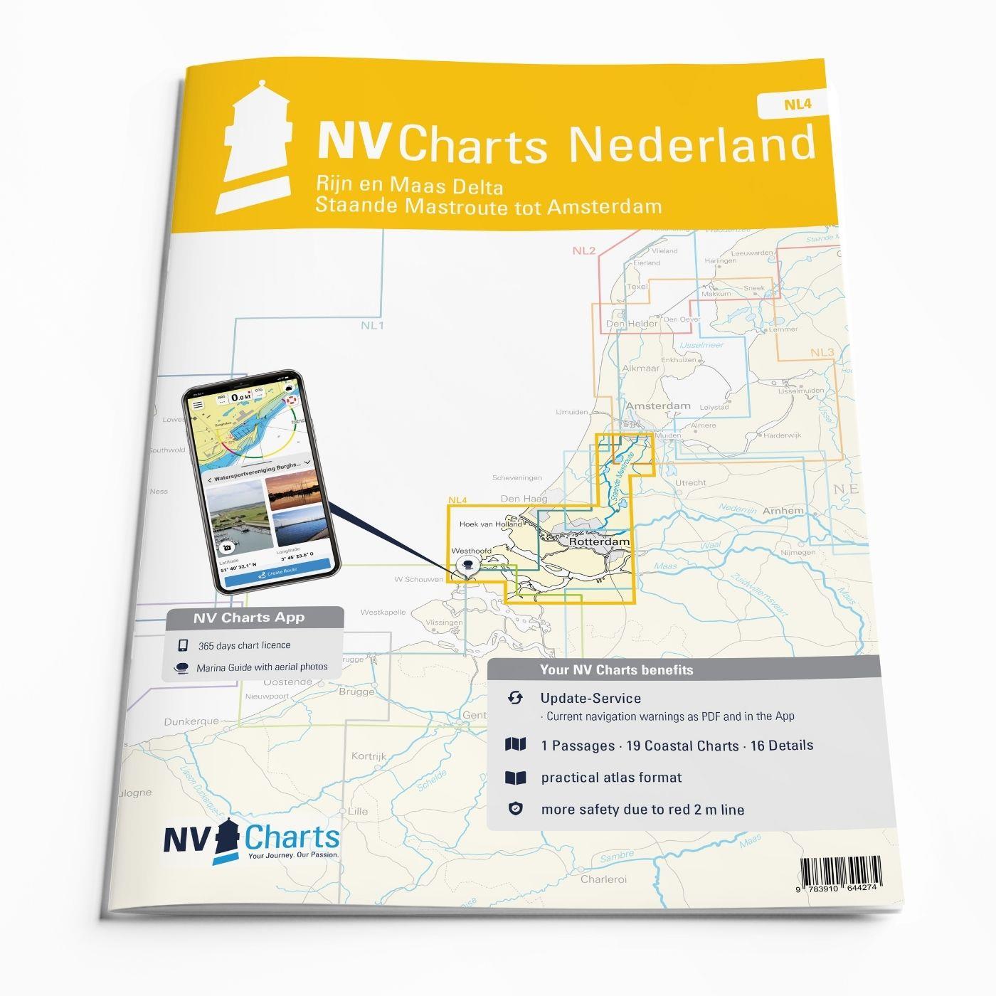 NV Charts Nederland NL4 - Rijn & Maas Delta