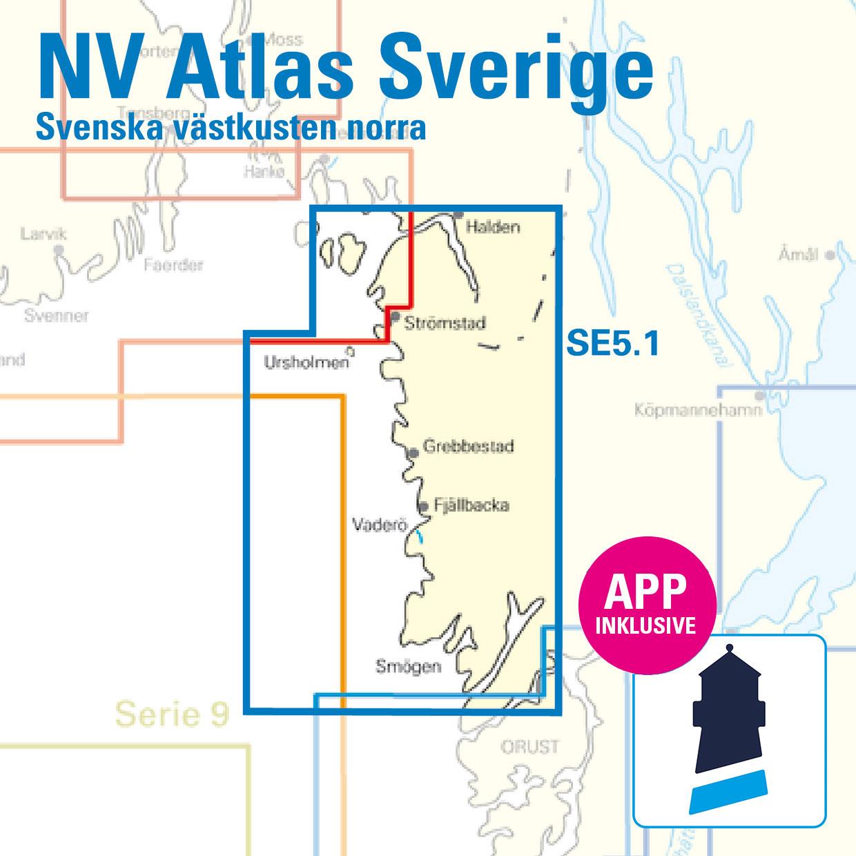 NV Charts Sverige SE 5.1 - Svenska Västkusten Norra