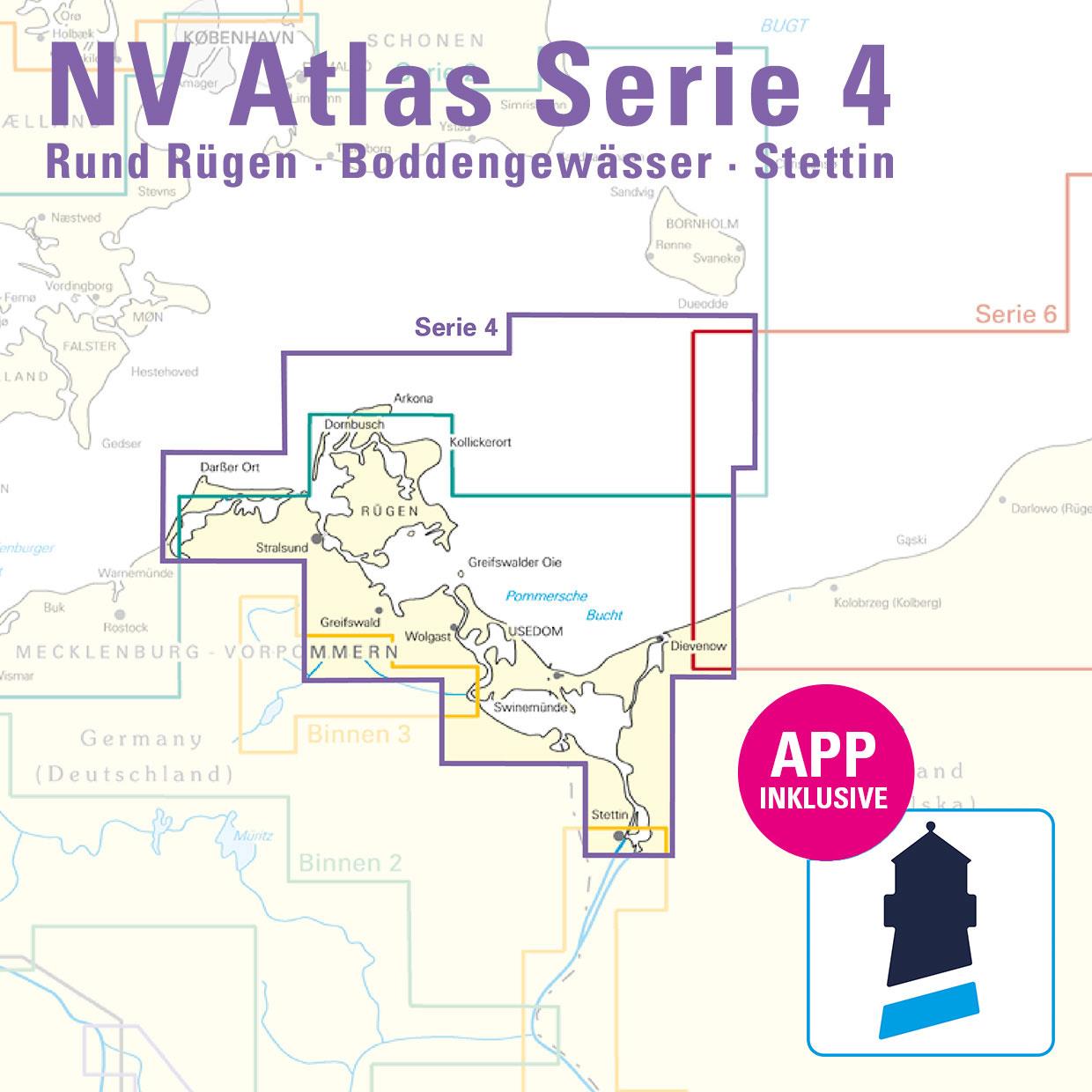 NV Charts Baltic Region 4, East Germany - Rügen to Szczecin