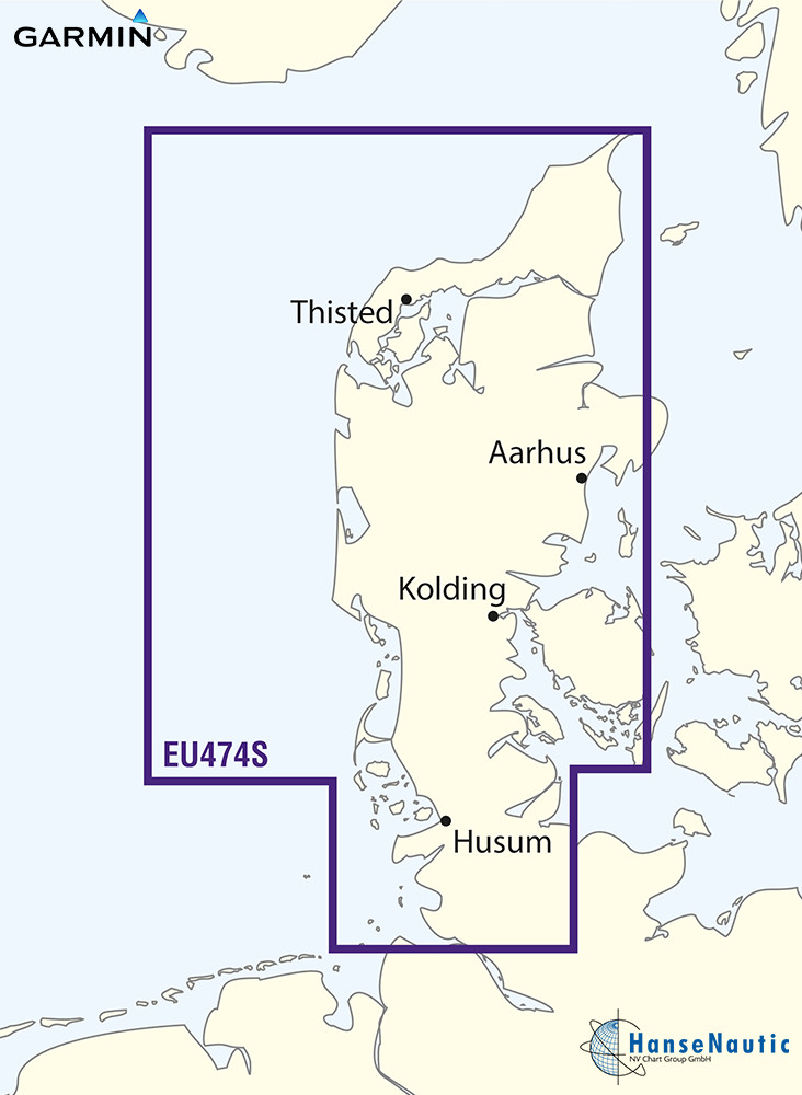 BlueChart g3 Vision Small VEU474S- Northern Denmark and the Eider