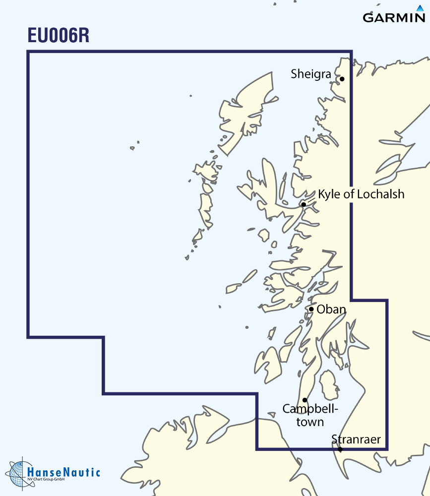 BlueChart g3 Chip Regular HXEU006R-Scotland, West Coast