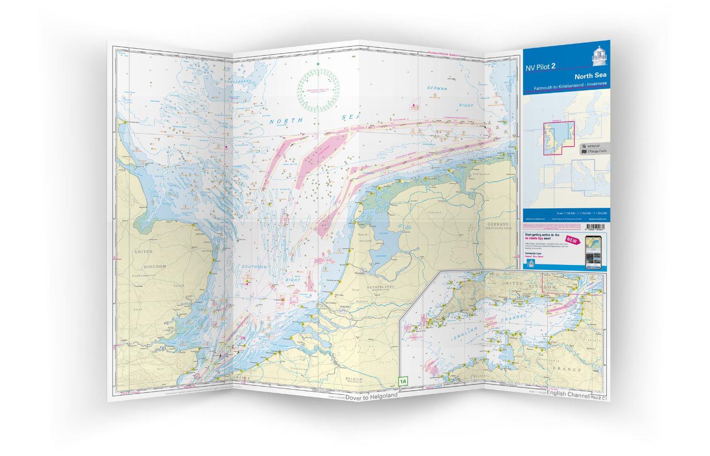 NV Charts Pilot 2, North Sea - Falmouth to Kristiansand - Inverness