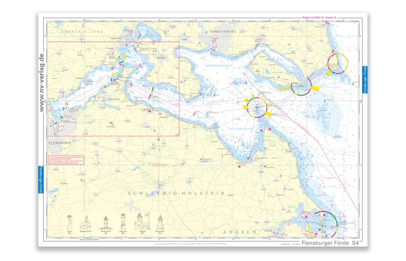 NV Charts single nautical chart Flensburg Fjord