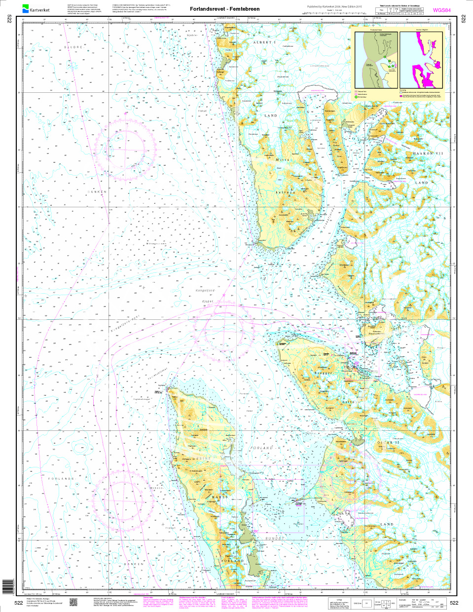 Norwegen N 522 Spitzbergen Forlandsrevet - Femtebreen