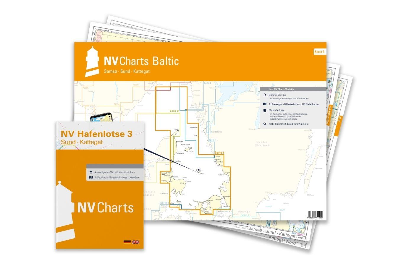 Subscription - NV Charts Baltic Region 3 Plano - Samsø-Sund-Kattegat