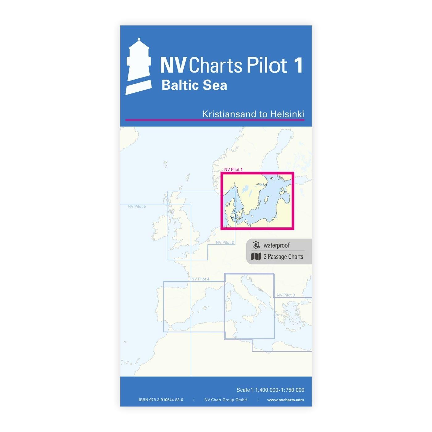 NV Pilot 1, planning chart Baltic Sea - Kristiansand to Helsinki