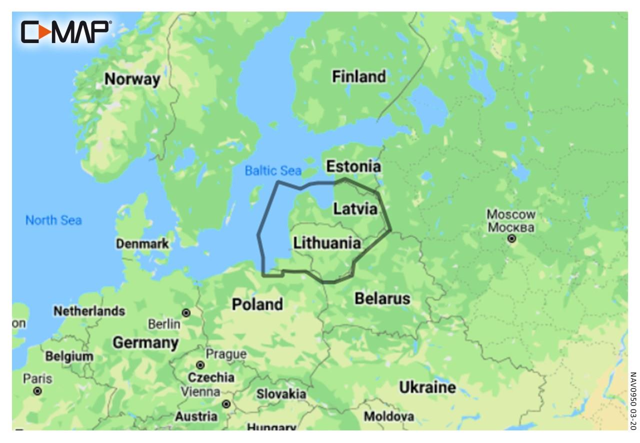 C-MAP Discover Litauen, Lettland, Kaliningrad EN-Y213